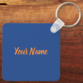 Nepal met  feestdag in de bergen Retro Sleutelhanger (Achterkant)