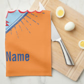 Nepal met  feestdag in de bergen Retro Theedoek (Quarter Fold)