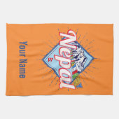 Nepal met  feestdag in de bergen Retro Theedoek (Horizontaal)