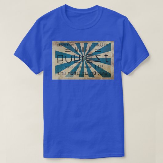 Nepal Mount everest teken T-shirt (Design voorkant)