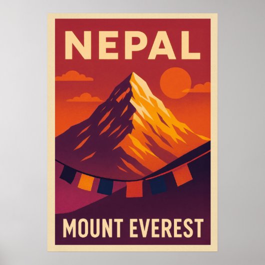 Nepal Mount Everest V05 Poster (Voorkant)