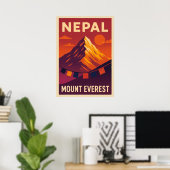 Nepal Mount Everest V05 Poster (Thuiskantoor)