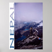 Nepal Mountain Scene Poster (Voorkant)