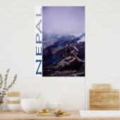 Nepal Mountain Scene Poster (Keuken)