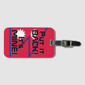 Nepal Nationale vlag Funny Patriotic Bagagelabel (Voorkant (horizontaal))