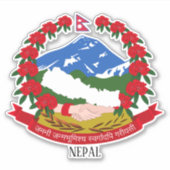 Nepal - nationale wapenstilstand sticker (Voorkant)