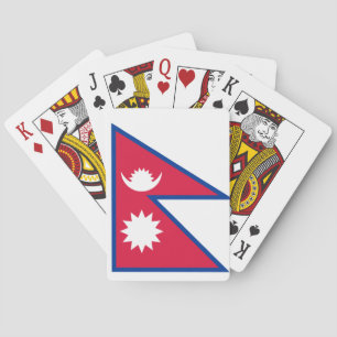 Nepal: Nationale Wereldvlag Pokerkaarten