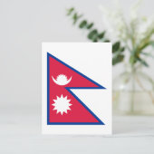 Nepal - Nepalese vlag Briefkaart (Staand voorkant)