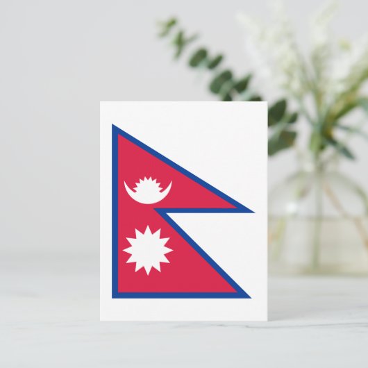 Nepal - Nepalese vlag Briefkaart (Staand voorkant)