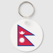 Nepal - Nepalese vlag Sleutelhanger (Voorkant)