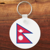 Nepal - Nepalese vlag Sleutelhanger (Voorkant)