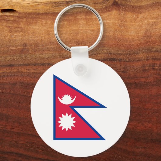 Nepal - Nepalese vlag Sleutelhanger (Voorkant)