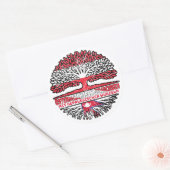 Nepal Nepalesisch Österreichisch Österreich Baum Ronde Sticker (Envelop)
