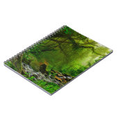 Nepal oerwoud met riverjungle, bos, grond, rivier, notitieboek (Linkerzijde)