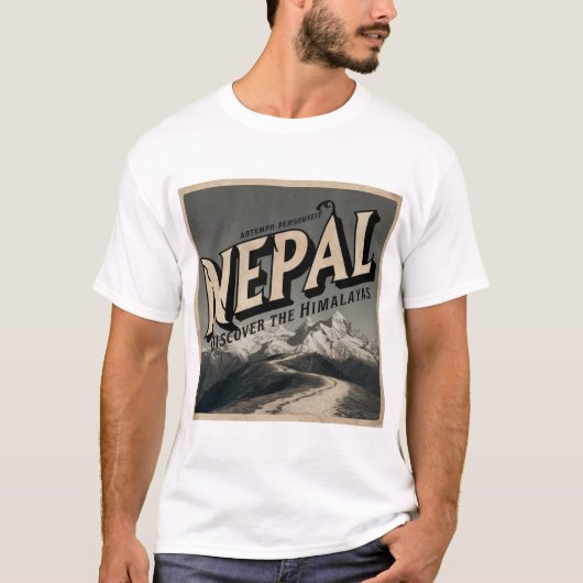NEPAL ONTDEK DE HIMALAYA'S T-SHIRT (Voorkant)