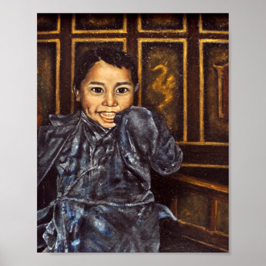 Nepal orphan in klooster afdrukken poster (Voorkant)