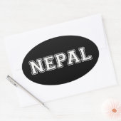 Nepal Ovale Sticker (Envelop)