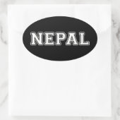 Nepal Ovale Sticker (Tas)