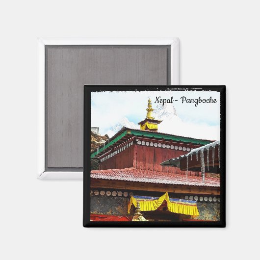 Nepal - Pangboche - Everest Trek Magneet (Voorkant / Achterkant)