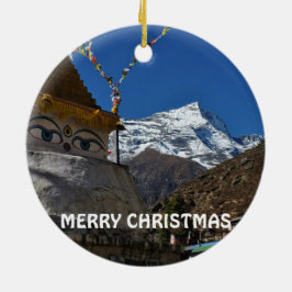 Nepal Panoramese kerstversiering Keramisch Ornament