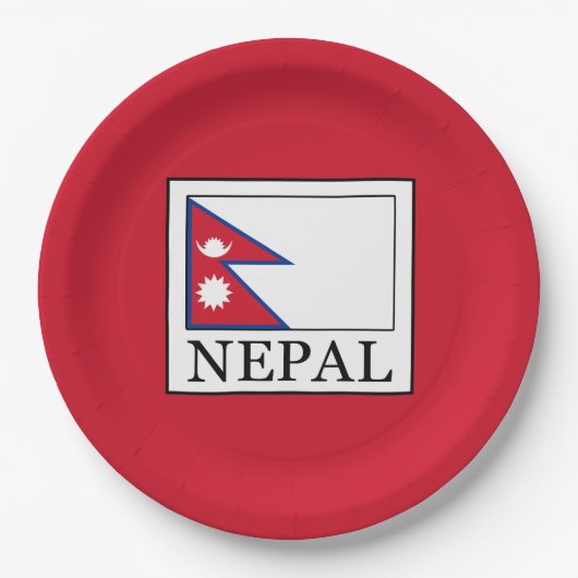 Nepal Papieren Bordje (Voorkant)