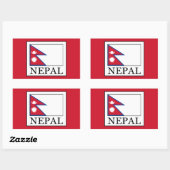 Nepal Rechthoekige Sticker (Vel)