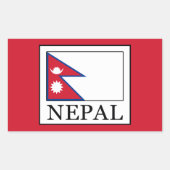 Nepal Rechthoekige Sticker (Voorkant)