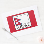 Nepal Rechthoekige Sticker (Envelop)