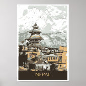 Nepal reisposter poster (Voorkant)