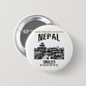 Nepal Ronde Button 5,7 Cm (Voorkant /achterkant)