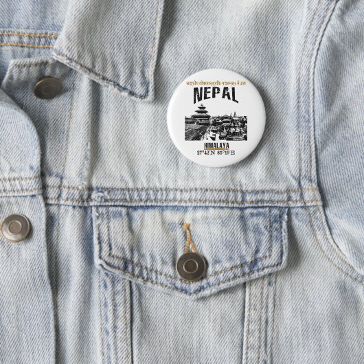 Nepal Ronde Button 5,7 Cm (In situ)