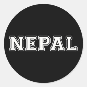 Nepal Ronde Sticker