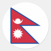nepal ronde sticker (Voorkant)
