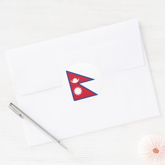 nepal ronde sticker (Envelop)