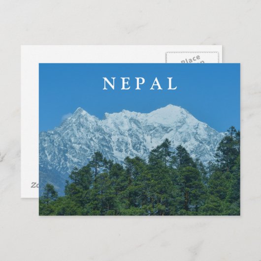 Nepal Snowy Mountains Briefkaart (Voorkant / Achterkant)