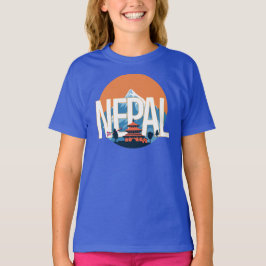 Nepal Tempelberg Everest T-shirt
