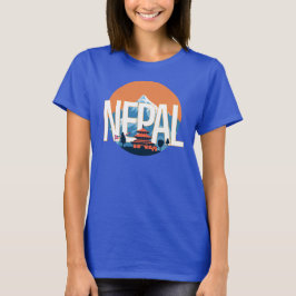 Nepal Tempelberg Everest T-shirt