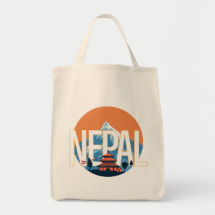 Nepal Tempelberg Everest Tote Bag