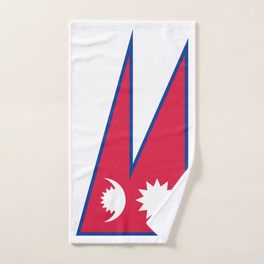 Nepal vlag bad handdoek (Handdoek)