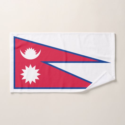 Nepal vlag bad handdoek (Handdoek)