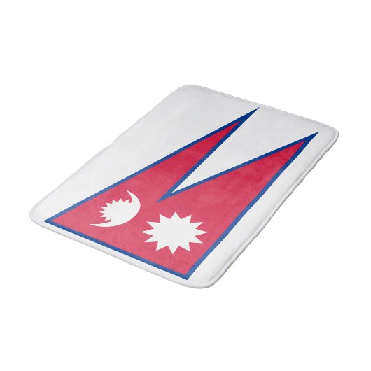 Nepal vlag badmat (Gekanteld)