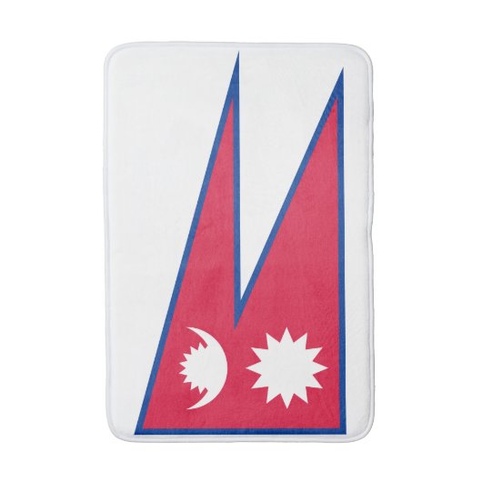 Nepal vlag badmat (Voorkant Verticaal)