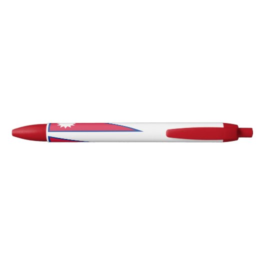 Nepal vlag blauwe inkt pen (Achterkant)