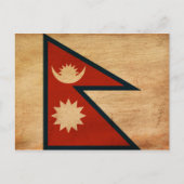 Nepal vlag briefkaart (Voorkant)