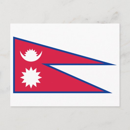 Nepal vlag briefkaart (Voorkant)