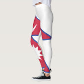 Nepal-vlag Emblem Leggings (Links)