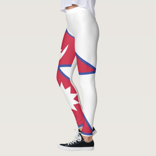 Nepal-vlag Emblem Leggings (Links)