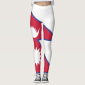 Nepal-vlag Emblem Leggings (Voorkant)