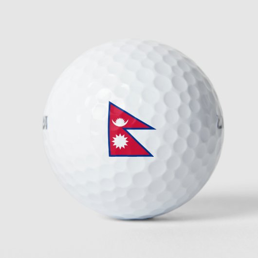 Nepal vlag golfballen (Voorkant)