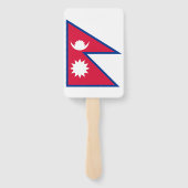 Nepal vlag handwaaier (Achterkant)